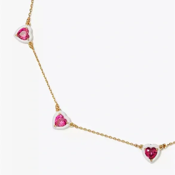 $148 Kate Spade Sweetheart Station Necklace - Picture 6 of 7